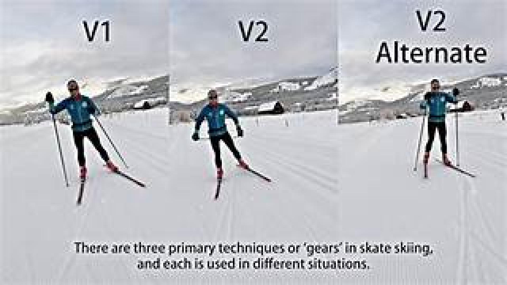Skate ski technique